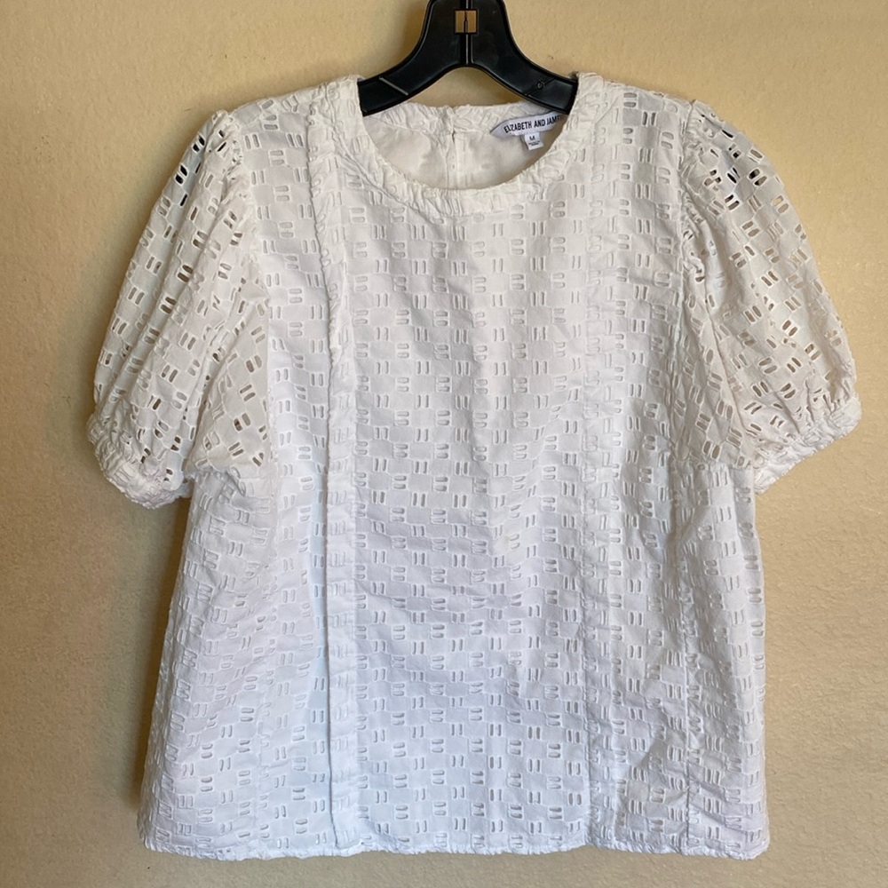 Elizabeth and James Eyelet Top